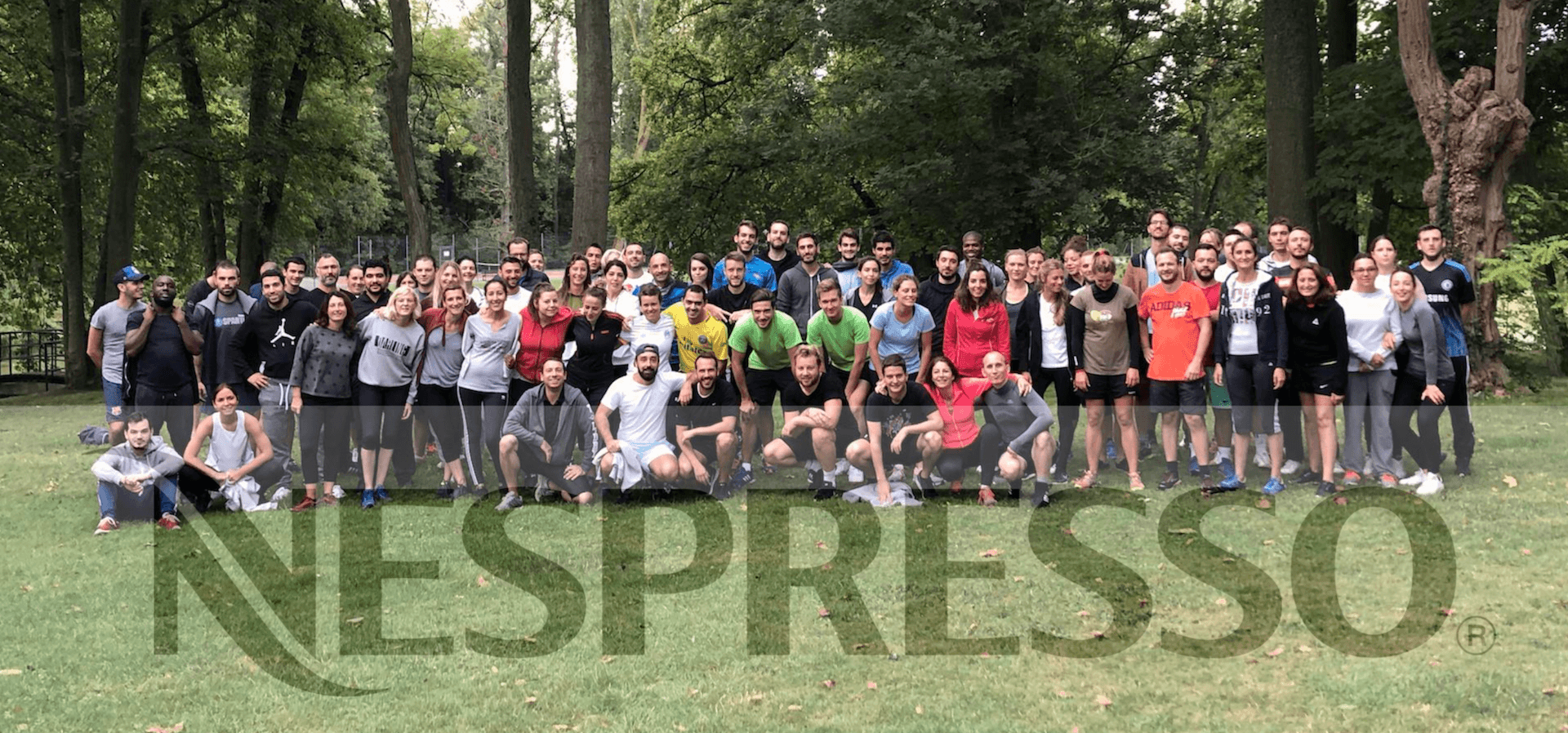 photo de groupe team building nespresso