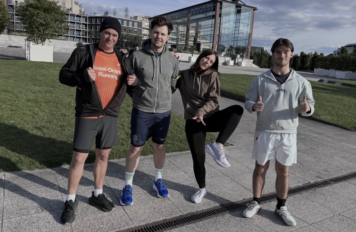 team orange pour le marathon pour tous entrainement course a pied