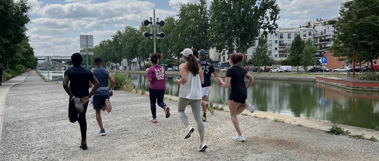 running en entreprise team building