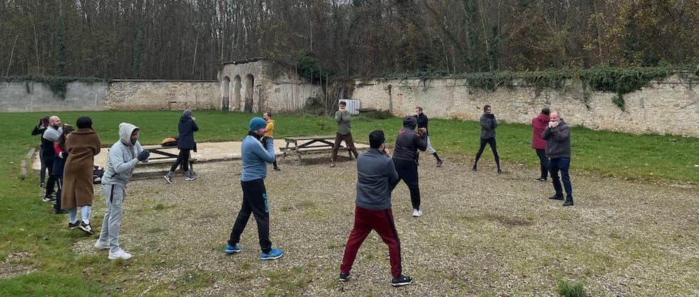 échauffement team building sportif avec abc coach sportif