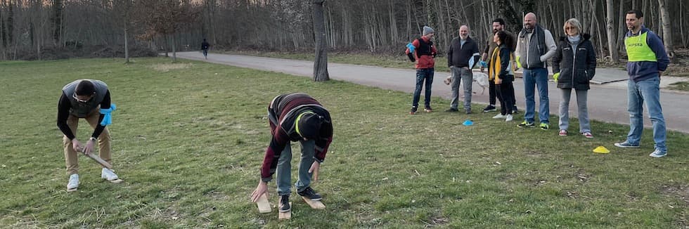 team building travail d&#039;équipe et sport