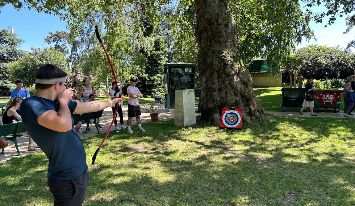 tir à l&#039;arc lors des jo organisé pour l&#039;université columbia