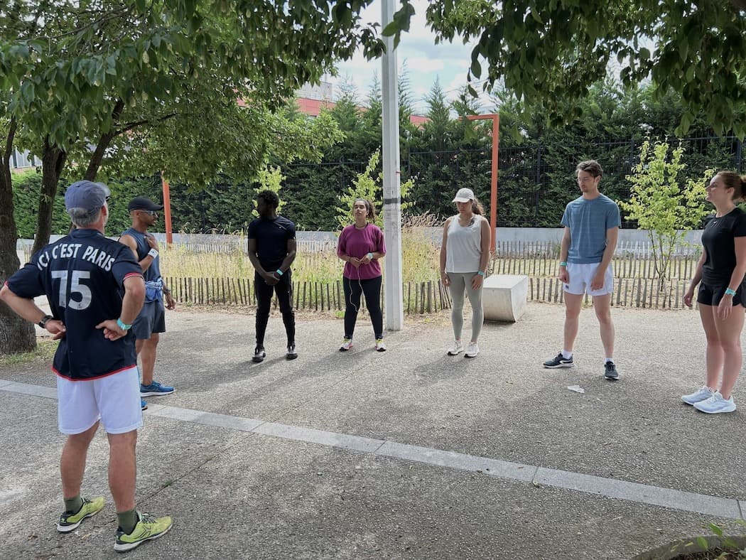 team building course a pied
