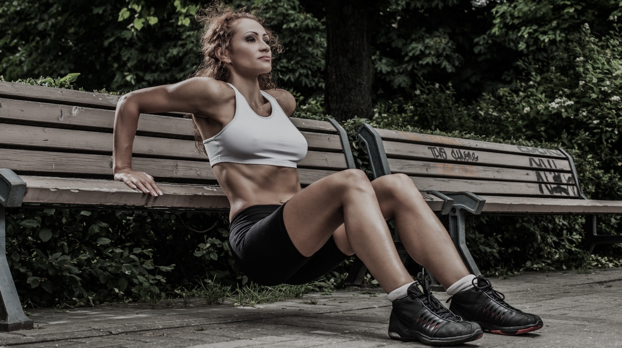 dips sur un banc