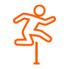 icone saut de haie en athlétisme