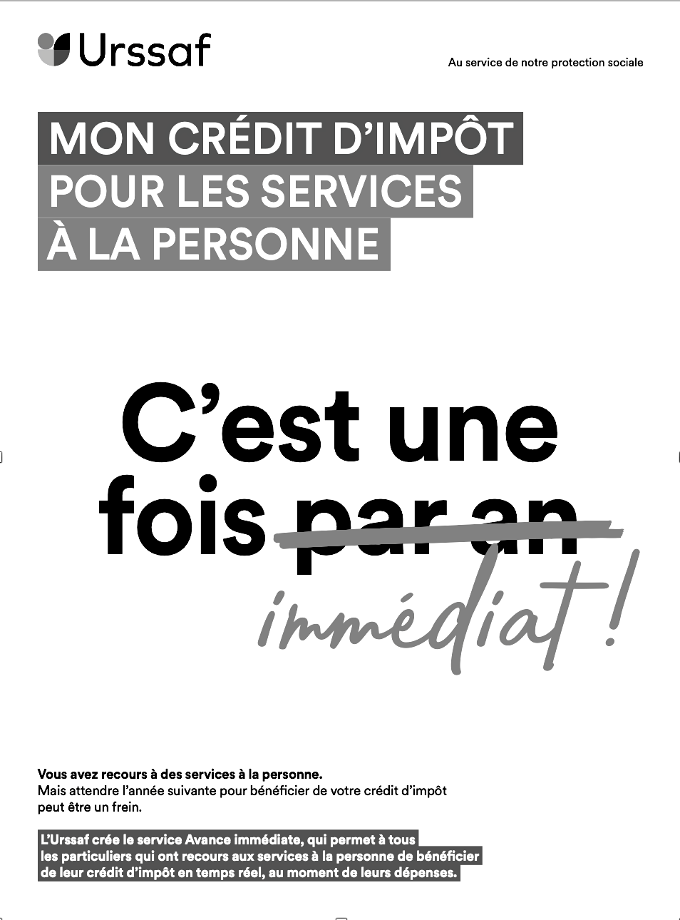 credit impotences immédiate service a la personne