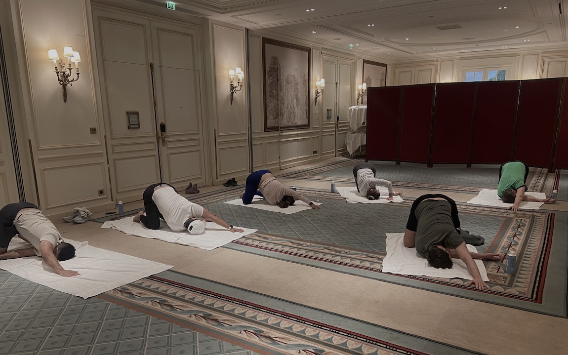 pilates en entreprise lors du team building MCI
