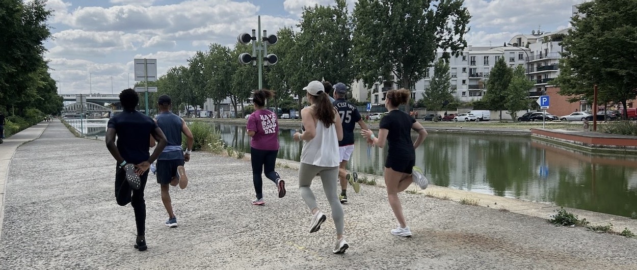 running en entreprise team building